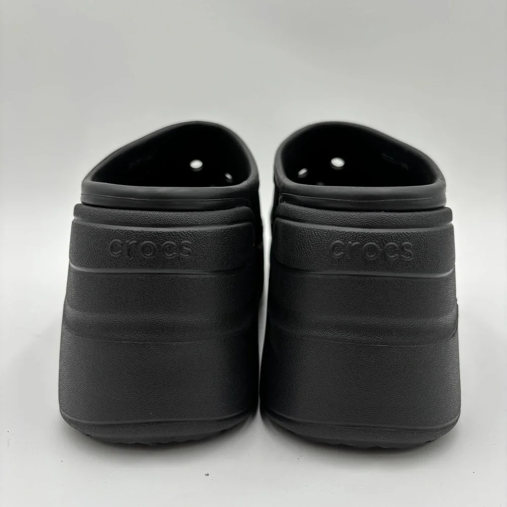 Crocs Siren Clog Shoes Womens Size 10 Black Platform Block Heel Chunky Y2K Bratz